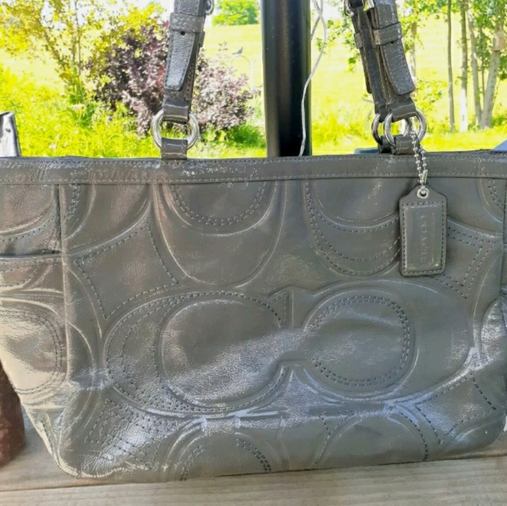 Coach Gunmetal Gray Tote